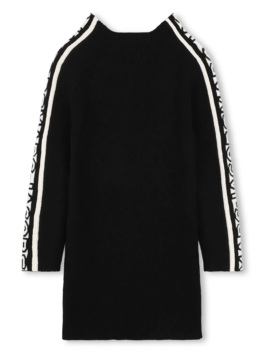 Вязаное платье с вышитым логотипом Marc Jacobs, черный — фото 2