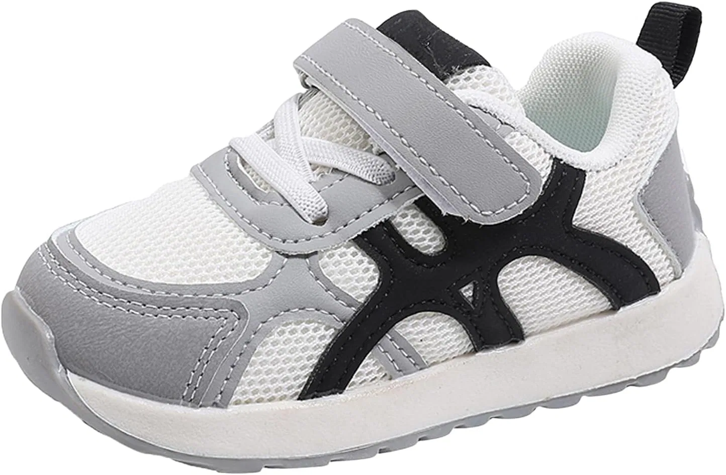 Детские кроссовки для мальчиков и девочек с дышащей сеткой, модель Lightweight Tennis Shoes, Grey — фото 4