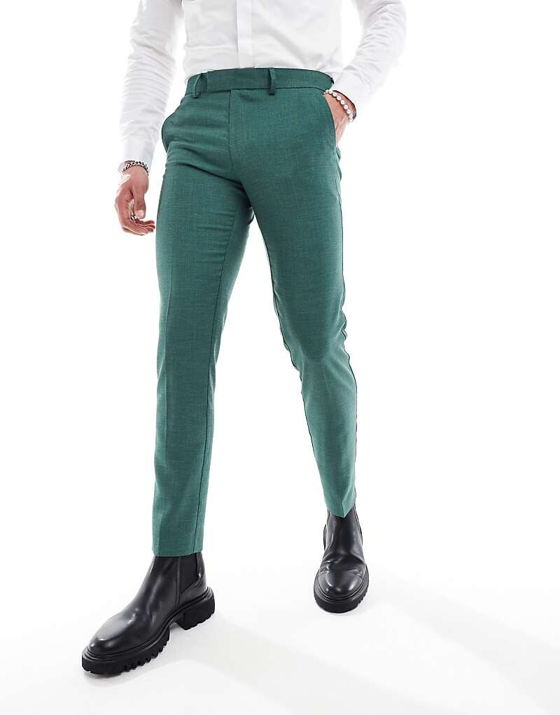 

Зеленые брюки-скинни ASOS DESIGN