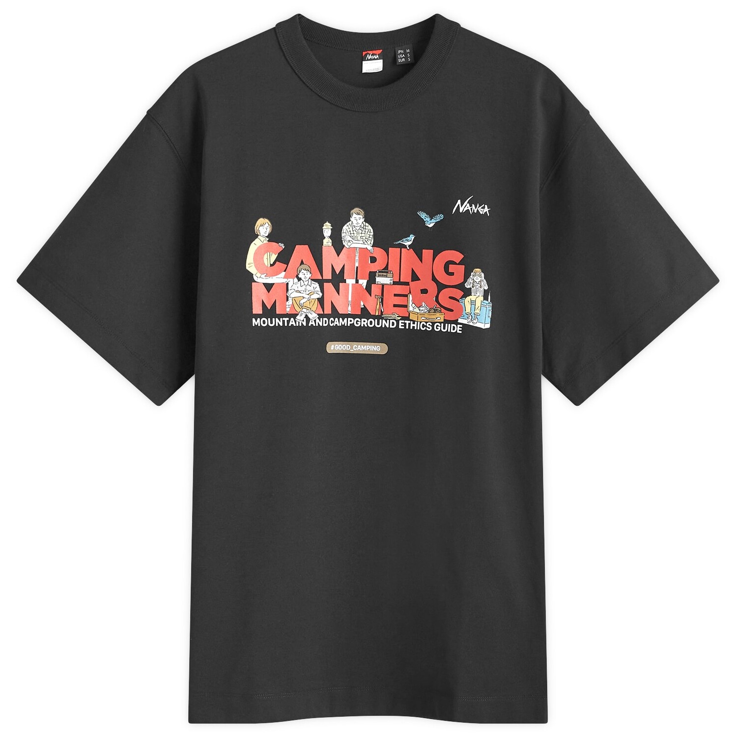 

Футболка Nanga Eco Hybrid Camping Manners T-Shirt, черный