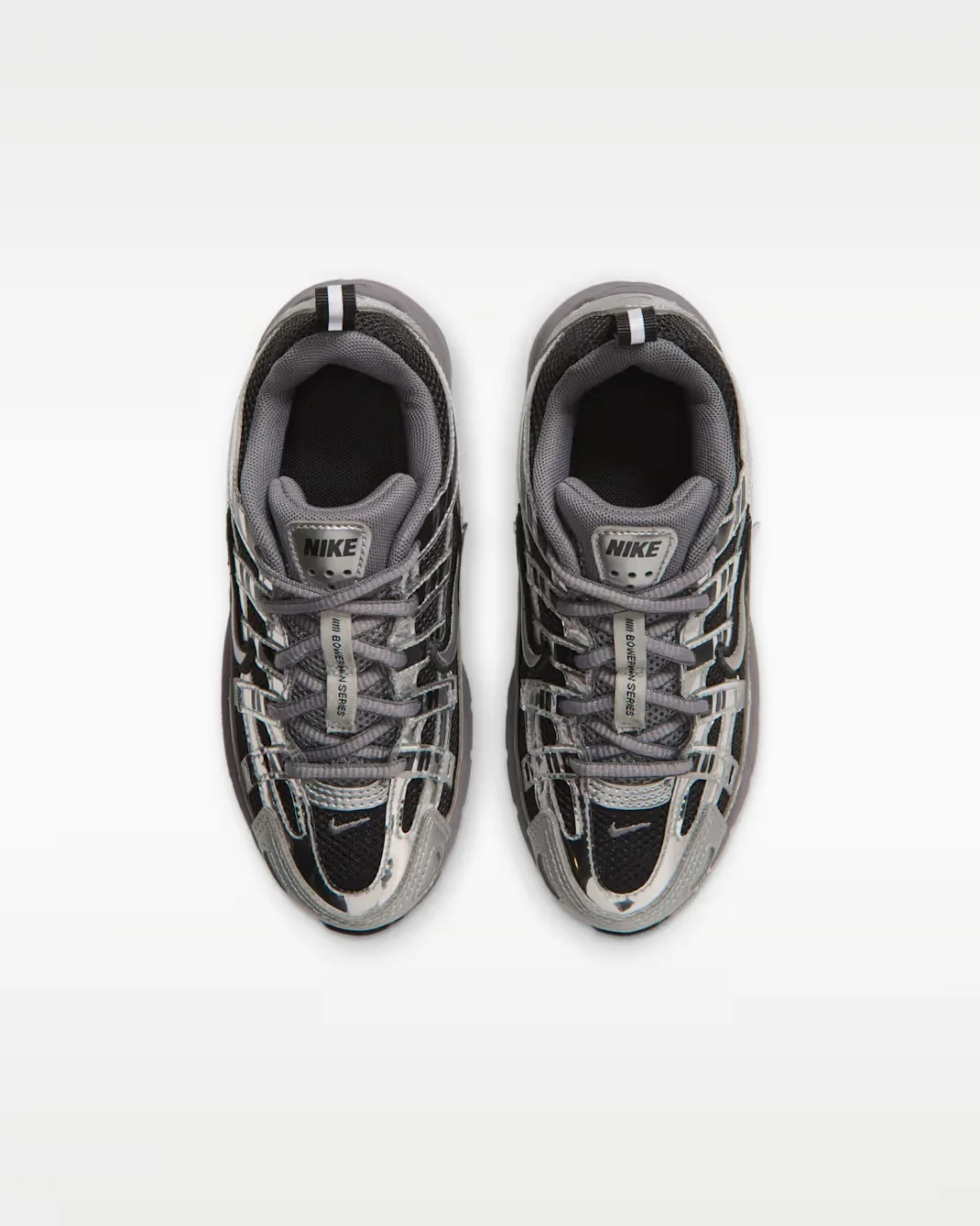 Кроссовки детские Nike P-6000, черный/серебристый — фото 3