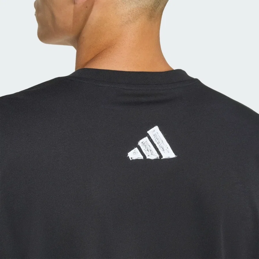 Футболка с принтом Performance Training Graphic adidas, Черный — фото 4