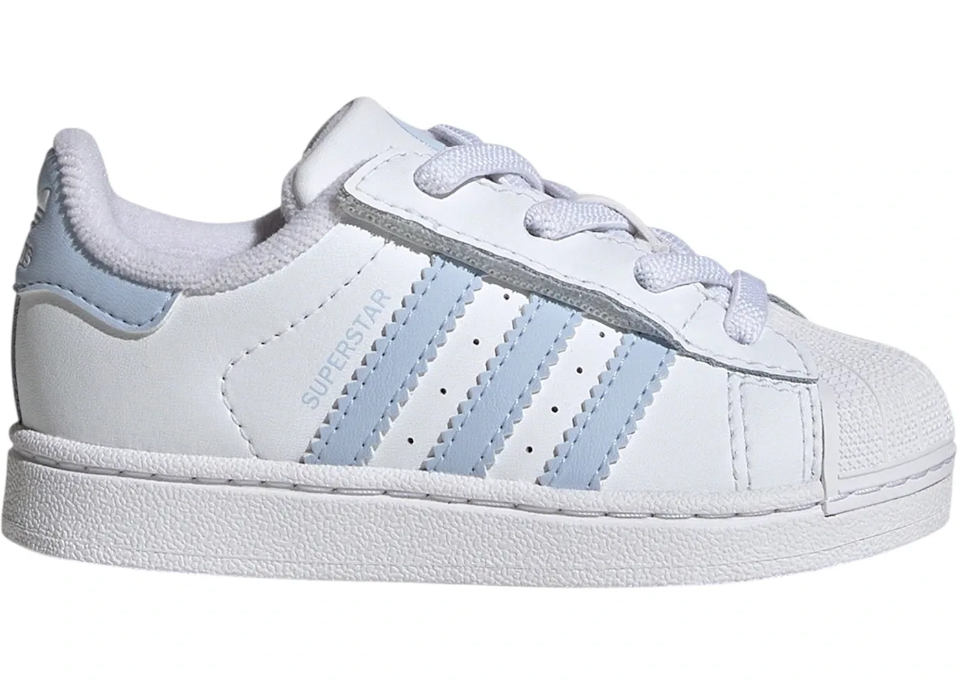 Детские кроссовки Lifestyle с застежкой Superstar II Comfort Closure Adidas, Cloud White Crystal Sky Cloud White