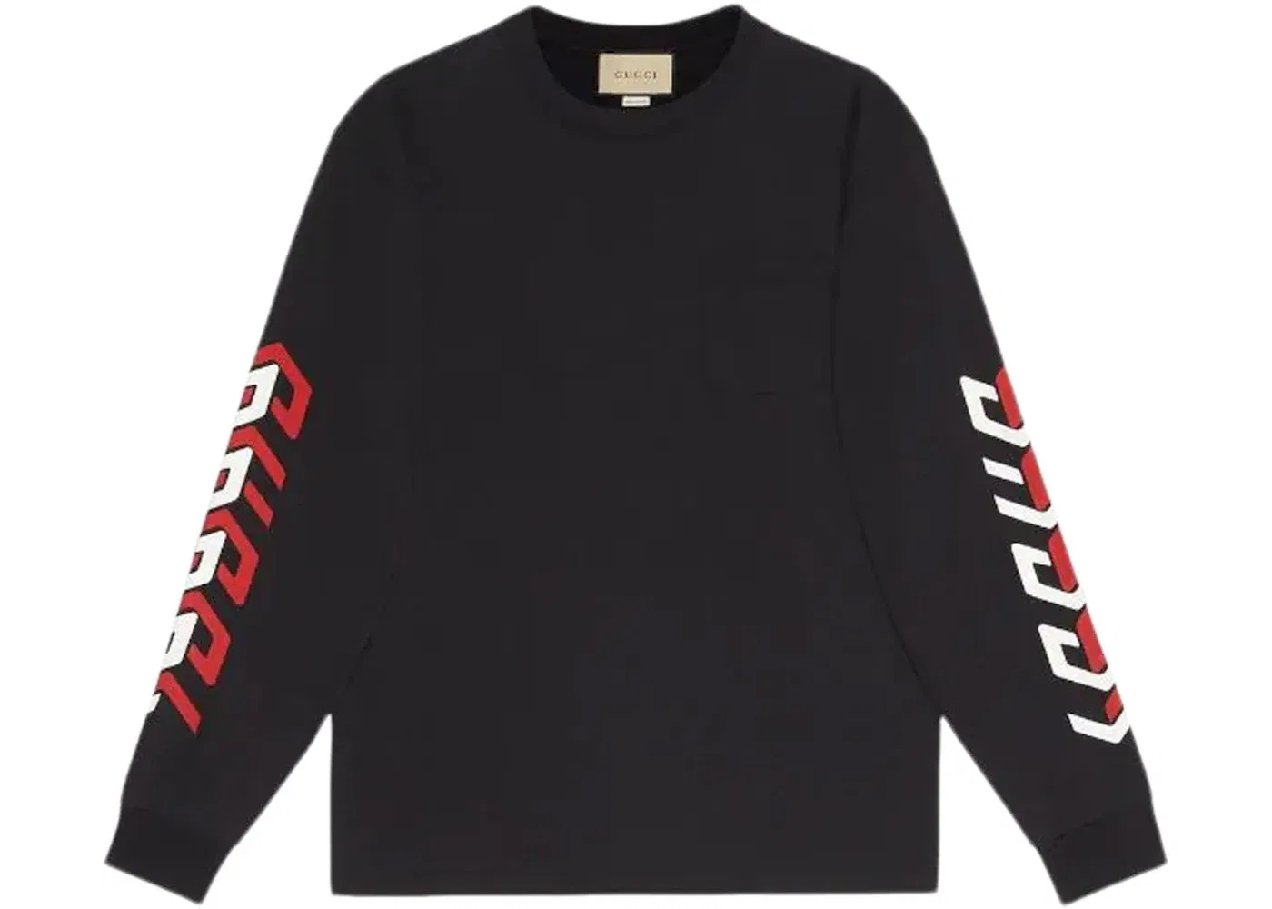 Мужской свитшот с принтом Crewneck Gucci, Black/Red/White