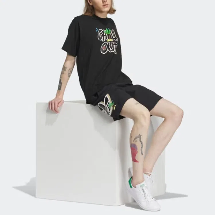 Шорты с принтом Y2K Gfx Adidas, черный — фото 3