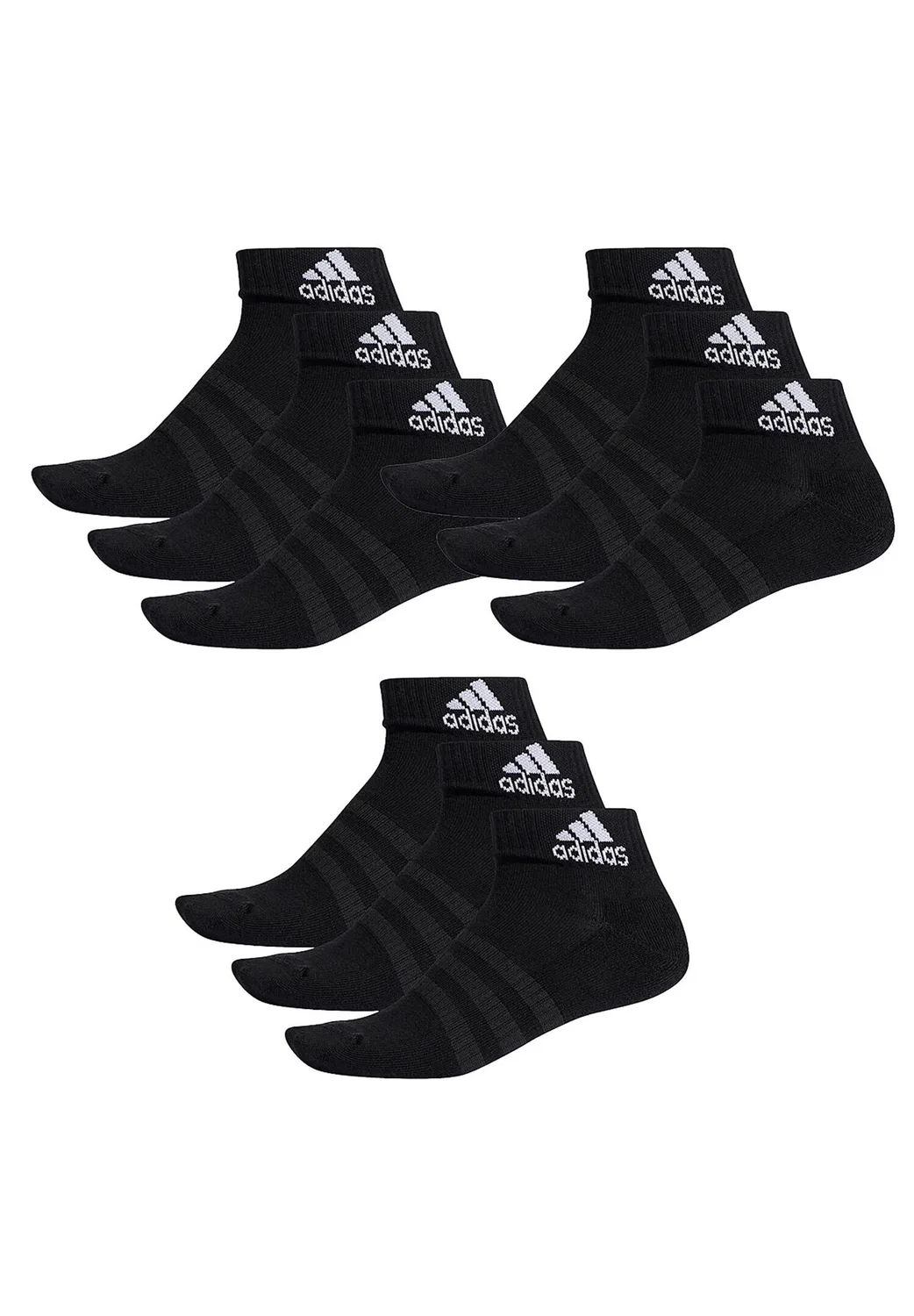Детские носки-невидимки с принтом Adidas, Цвет: Schwarz