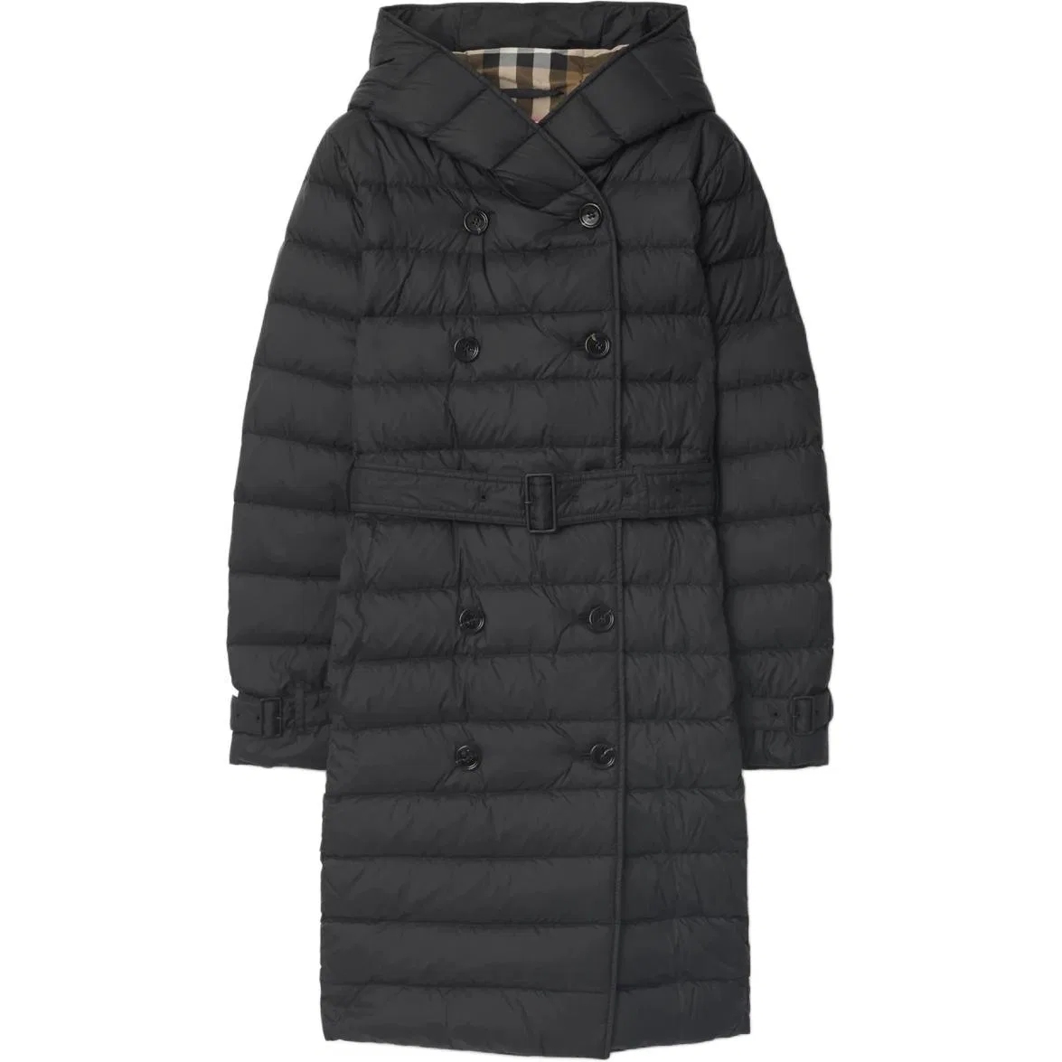 Женский пуховик с капюшоном Burberry, Black