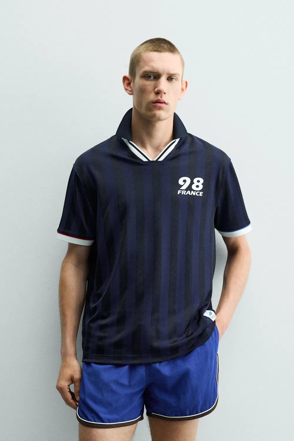 Футболка-поло FIFA Classics, посвященная чемпионату мира по футболу FIFA 98 ZARA, Navy Blue — фото 2