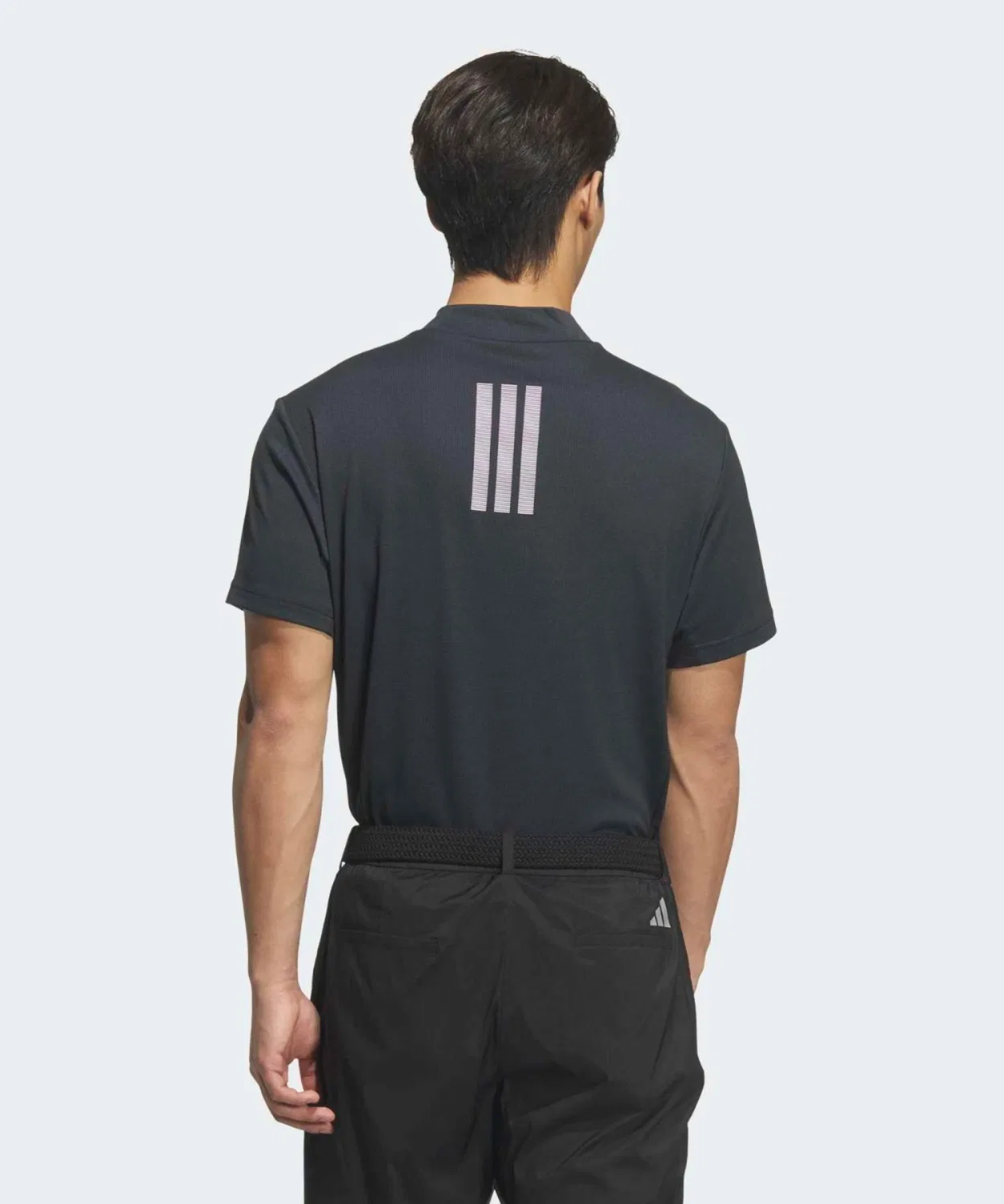 Мужская футболка-поло с коротким рукавом Climacool Adidas, Black — фото 2