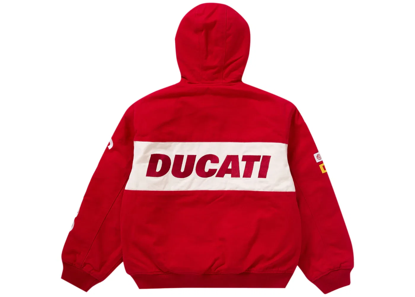 Мужская гоночная куртка с капюшоном Supreme Ducati, Красный — фото 3