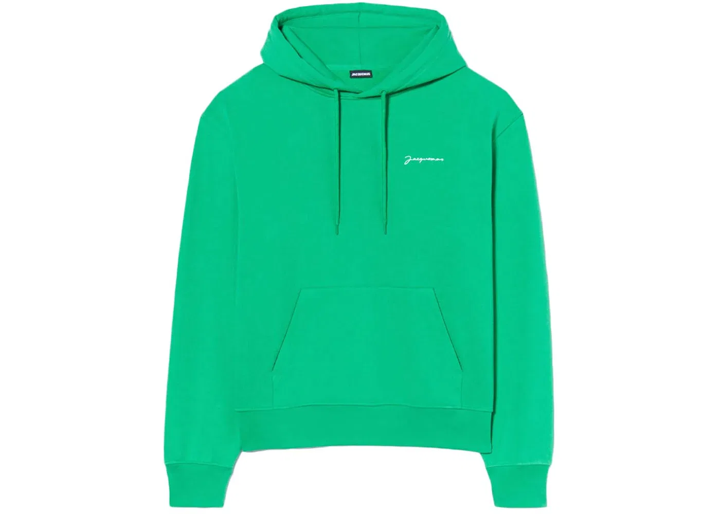 Мужской худи с вышивкой Jacquemus Le Sweatshirt Brode Embroidered Logo Hoodie, Green