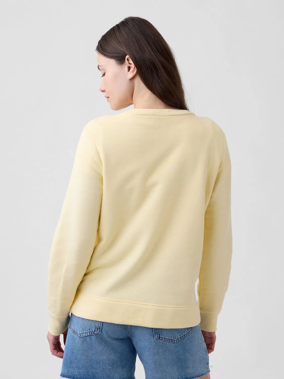 Свитшот Relaxed Logo Gap, желтый — фото 2