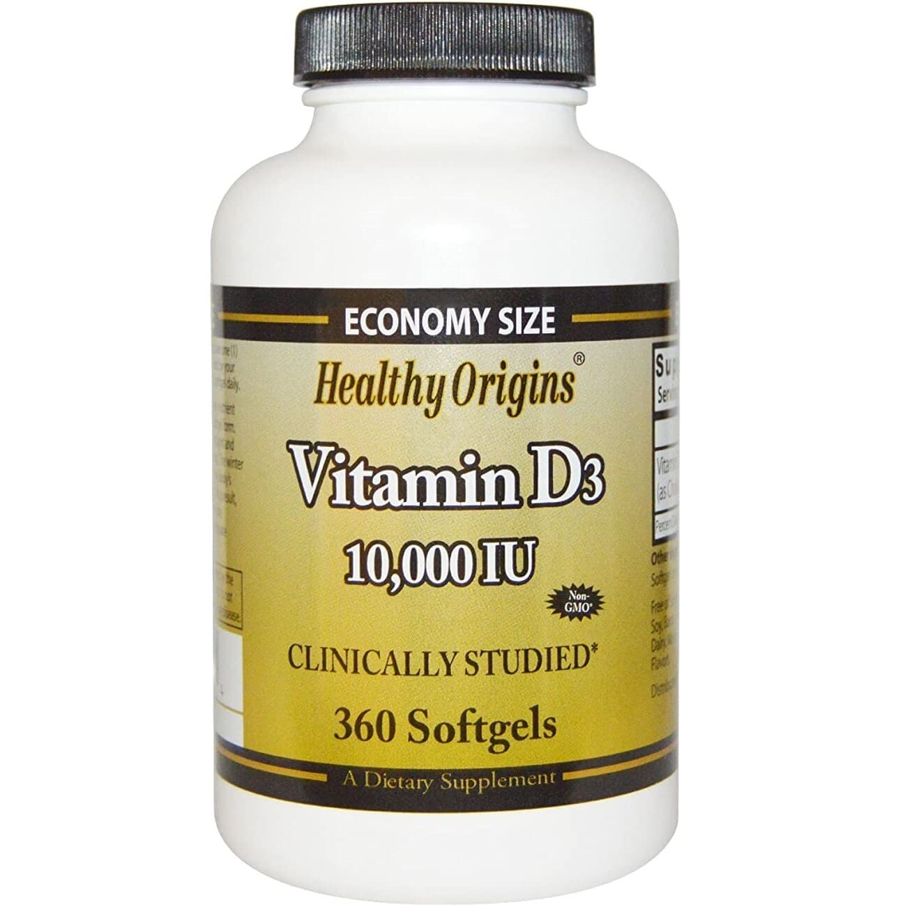 

Витамин D3 10000 МЕ Healthy Origins, 360 капсул