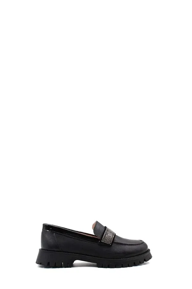 Детские повседневные туфли из натуральной кожи для мальчиков Fast Step, Black