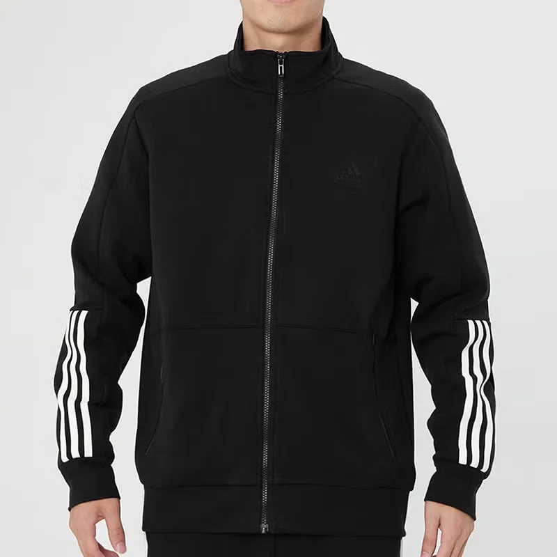 Куртка с принтом логотипа Fi Kn Tracktop Adidas, черная — фото 3