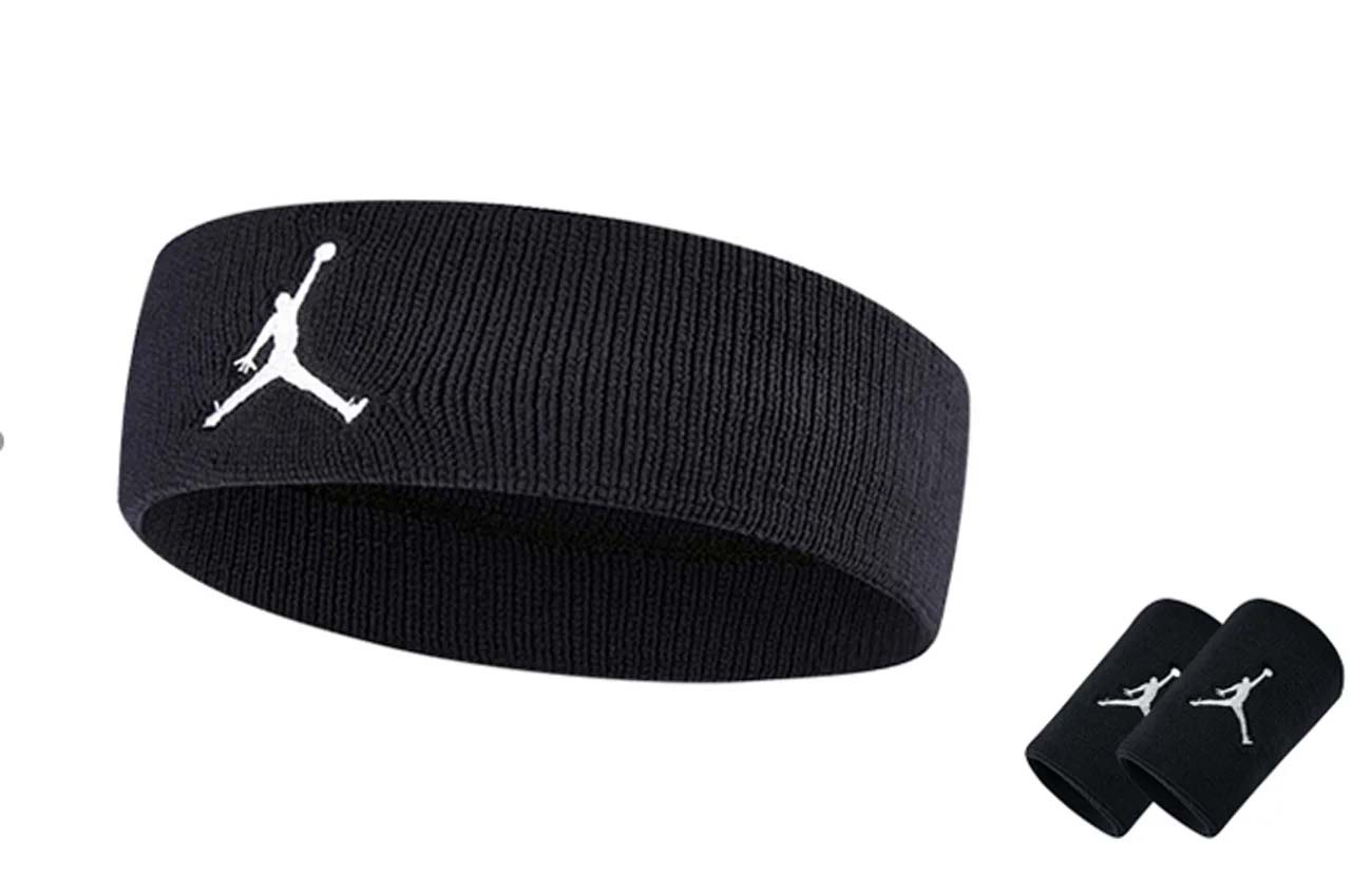 

Повязка на голову + напульсники Jordan Dri-FIT Jumpman, черный
