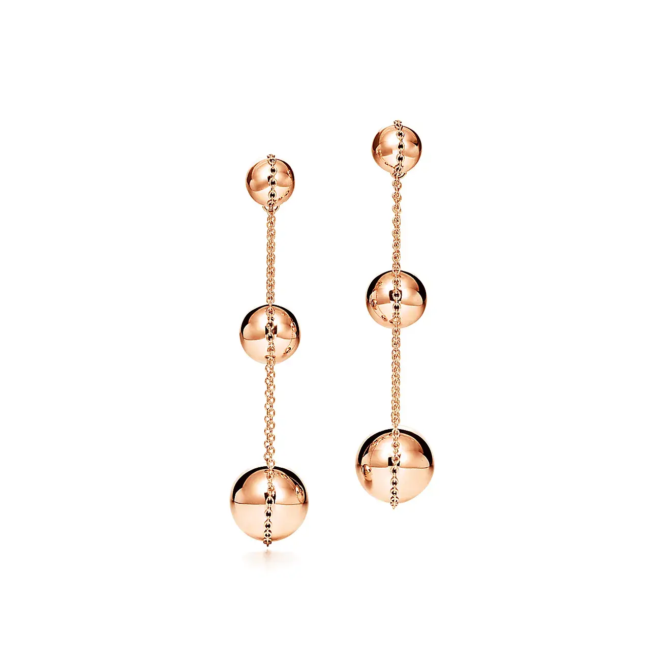 

Серьги Tiffany & Co. HardWear Triple Drop, розовое золото