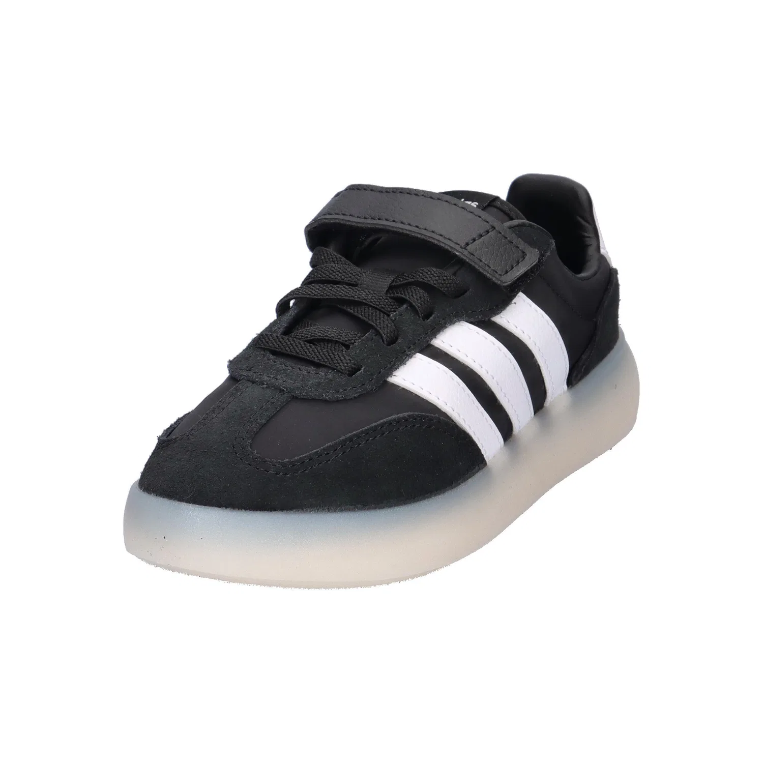Детские кроссовки из текстиля и кожи Barreda Decode Adidas, Schwarz Weiss — фото 4