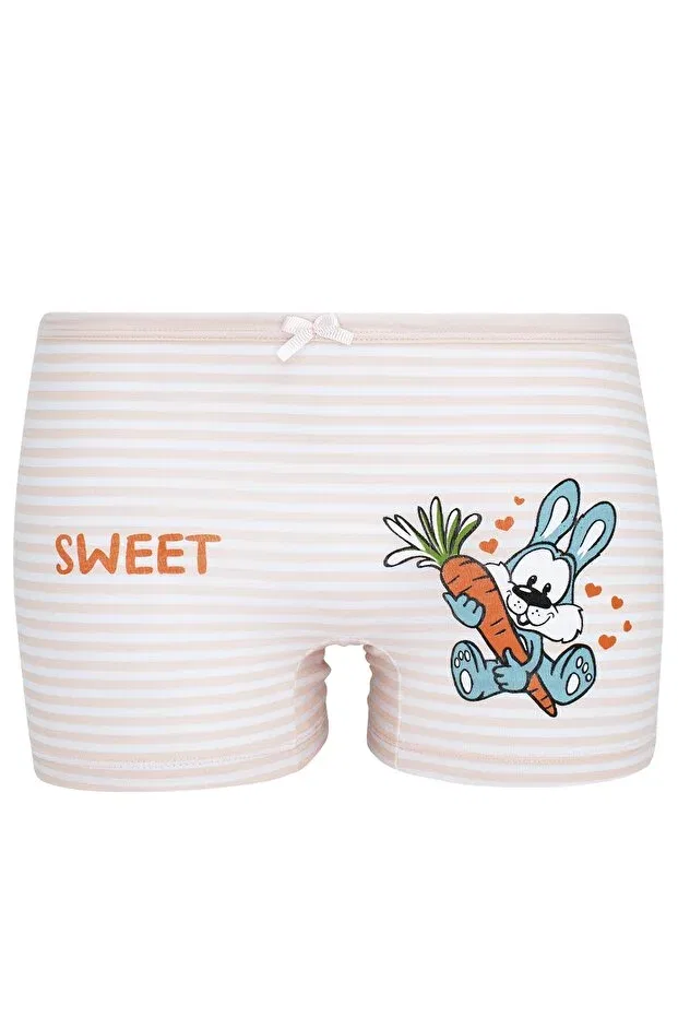 Детские трусы-боксеры для девочек с принтом Happy Animals 5 Pack Biyokids, Multicolored — фото 4