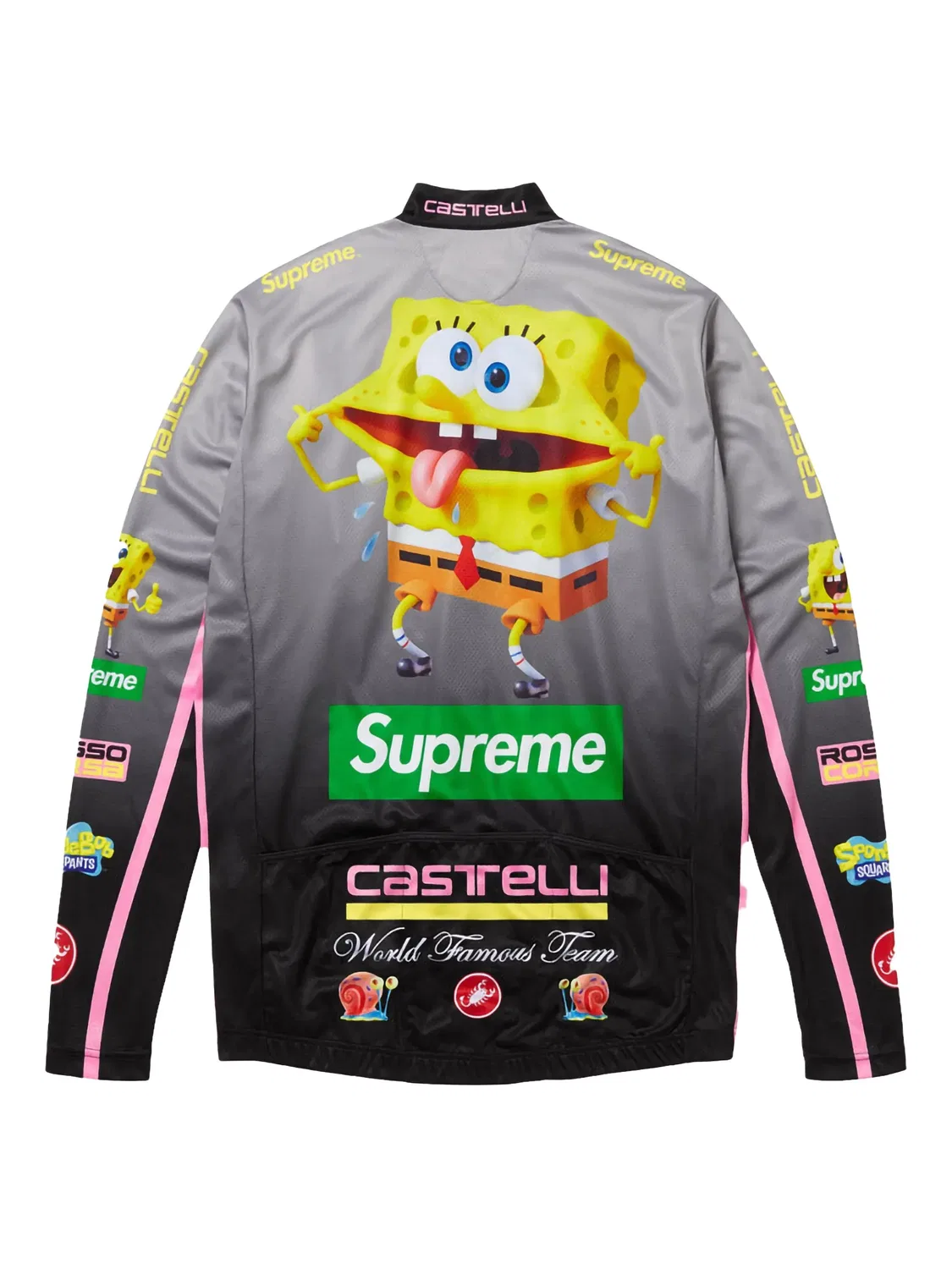 Облегающий топ SpongeBob SquarePants x Castelli Supreme, черный — фото 2