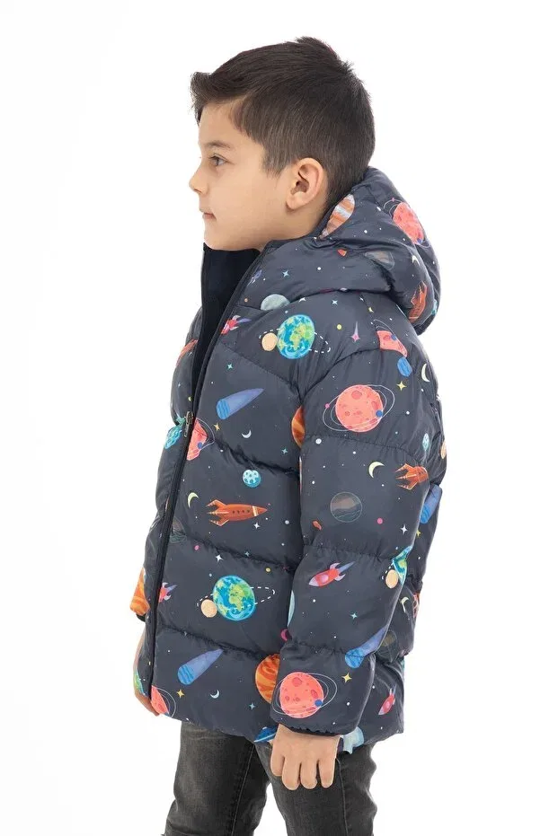 Детская спортивная куртка с капюшоном Montland, Navy Blue