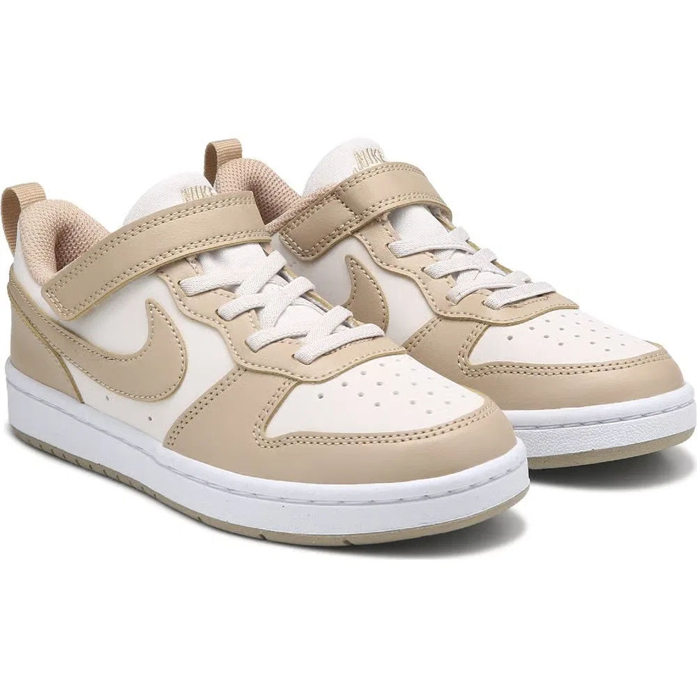 Детские низкие кроссовки Court Borough Recraft Nike, White/Tan