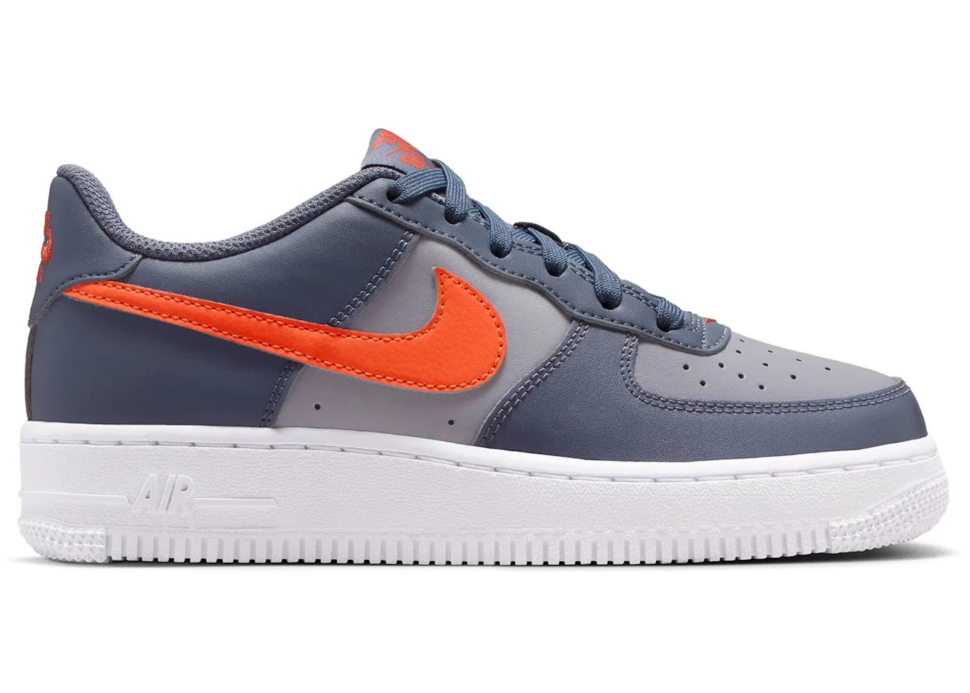 Детские кроссовки Lifestyle Nike Air Force 1 Low, Cement Grey/Light Carbon/White/Team Orange