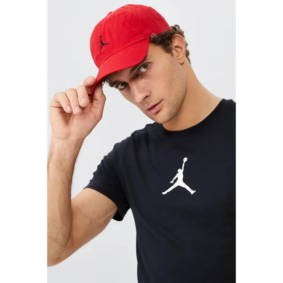 Мужская футболка с графическим принтом Jordan Jumpman Crew Dri-FIT Nike, Черный