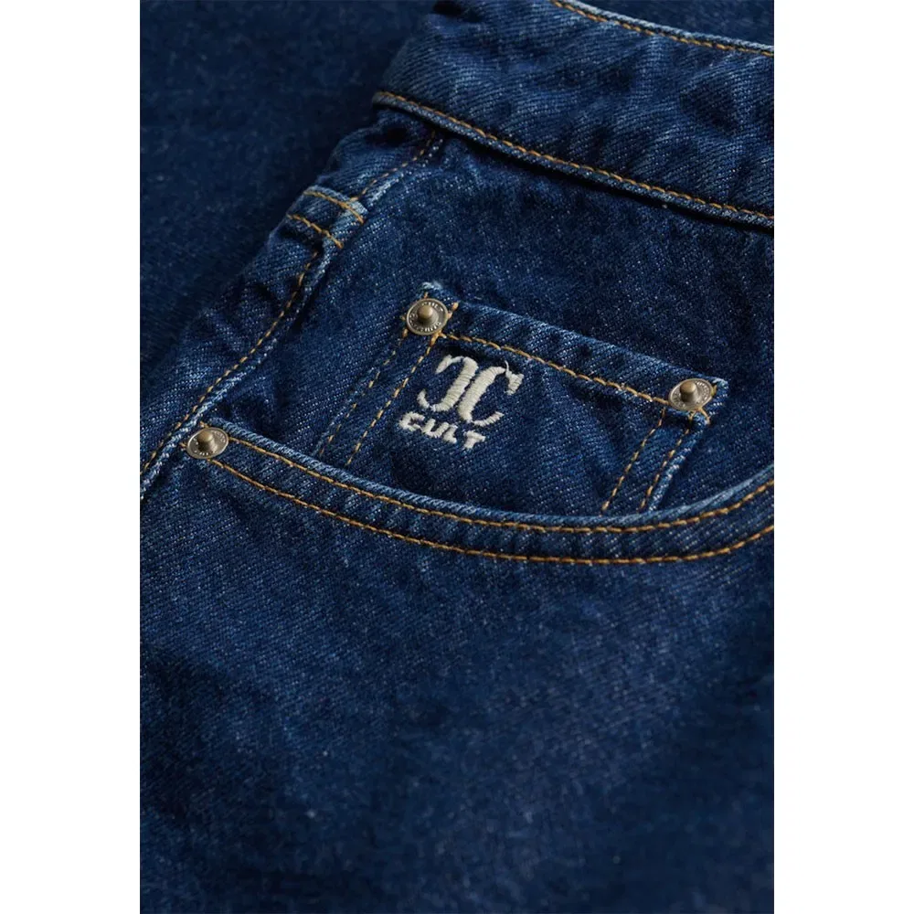 Шорты джинсовые свободные Superdry Mid Rise Baggy, синий — фото 2