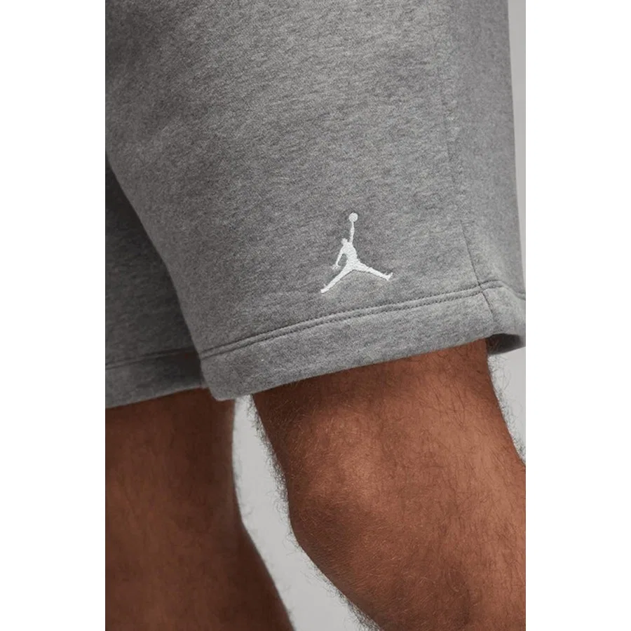 Шорты спортивные с флисом Jordan Brooklyn Fleece Nike, Серый — фото 3