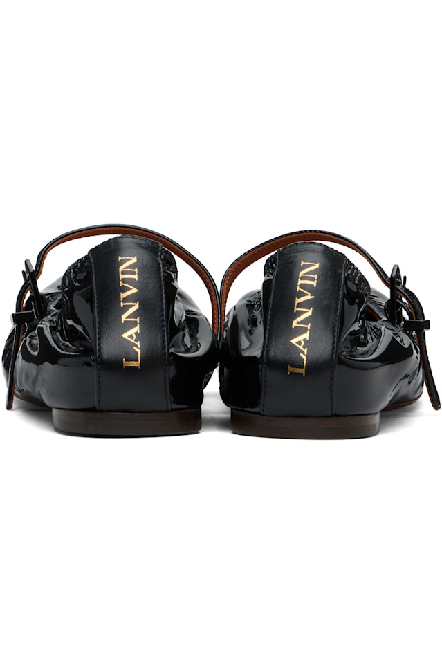 балетки Mary Jane из глянцевой кожи Lanvin, черный — фото 2