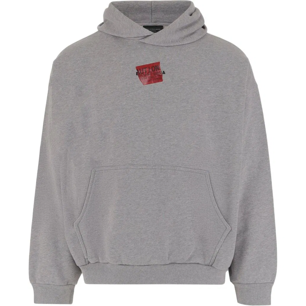 Мужской свитшот свободного кроя Balenciaga, Gray