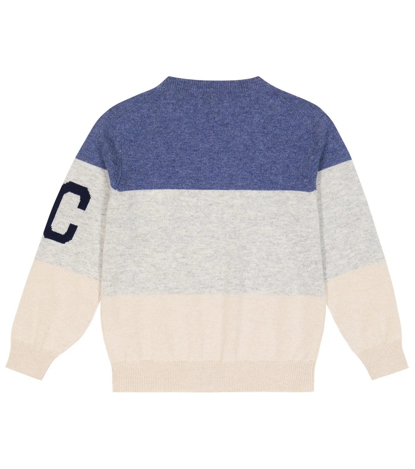 Свитер полосатый из кашемира Brunello Cucinelli Kids, мультиколор — фото 4