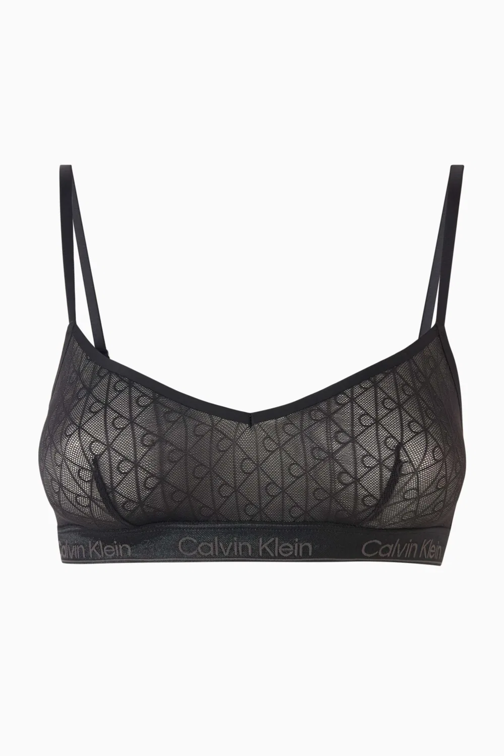 Бралетт хлопковый Icon Calvin Klein, черный