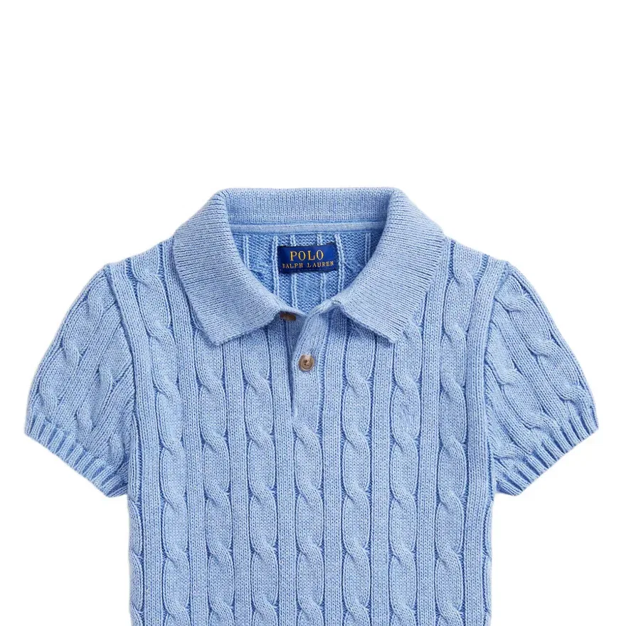 Детское поло с воротником Polo Ralph Lauren, Blue — фото 4