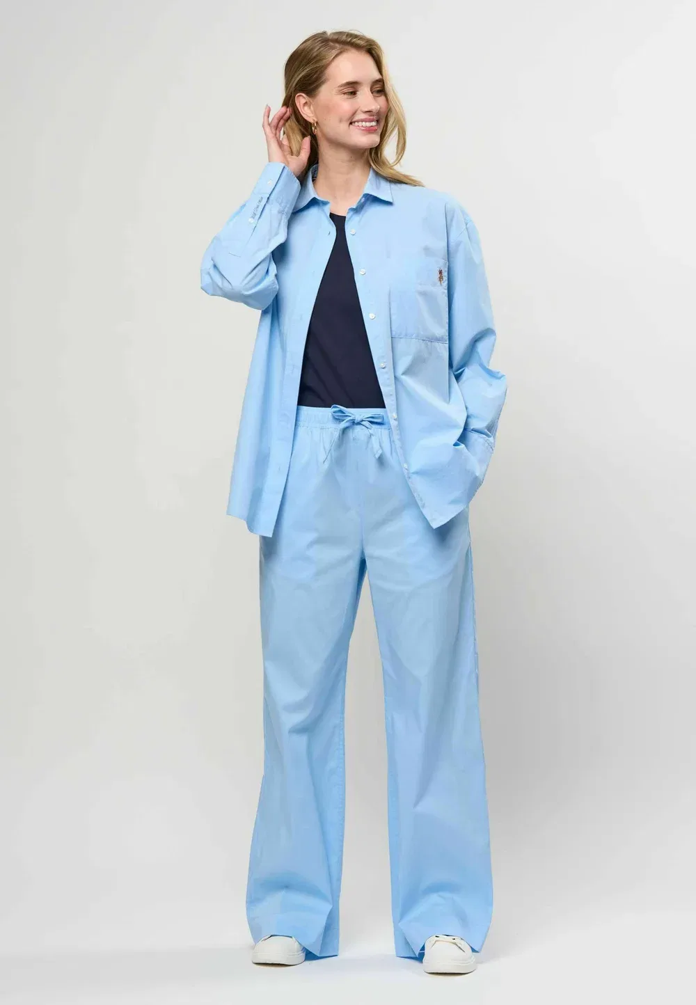 Рубашка Uwlilli - блузка на пуговицах U.S. Polo Assn., Cerulean — фото 2