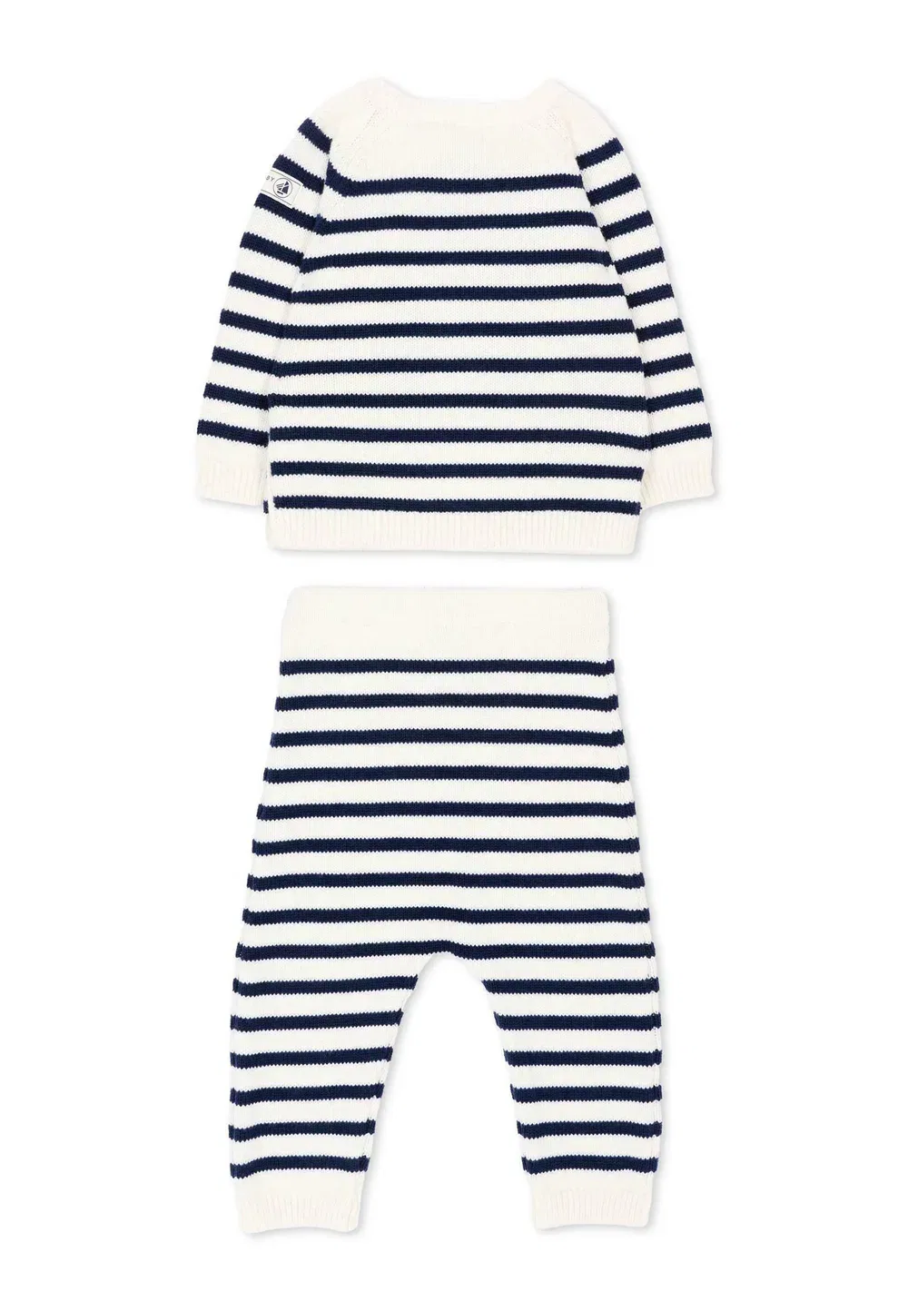 Комплект унисекс - джемпер Petit Bateau, Ivory — фото 2