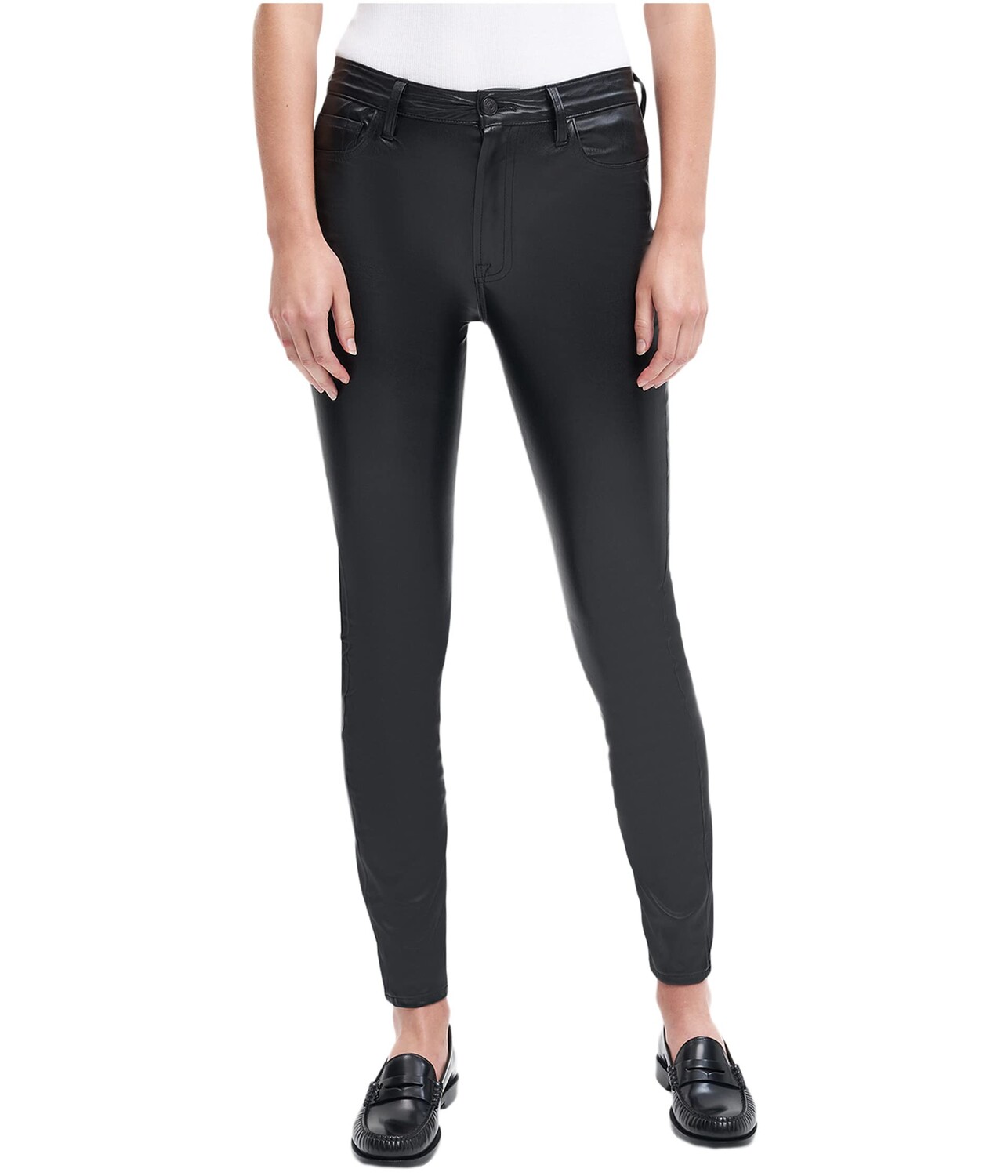 

Джинсы 7 For All Mankind, High-Waist Skinny Vegan Leather