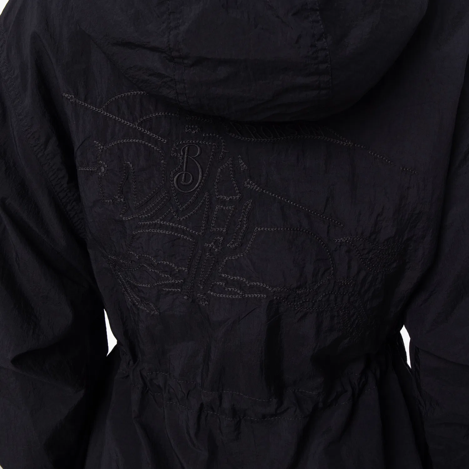 Куртка нейлоновая с капюшоном Nylon Hooded Jacket Burberry, Black — фото 3