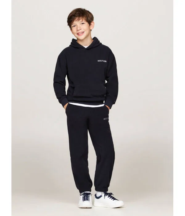 Детское худи для мальчиков хлопковое Tommy Hilfiger, Blu Marino — фото 2
