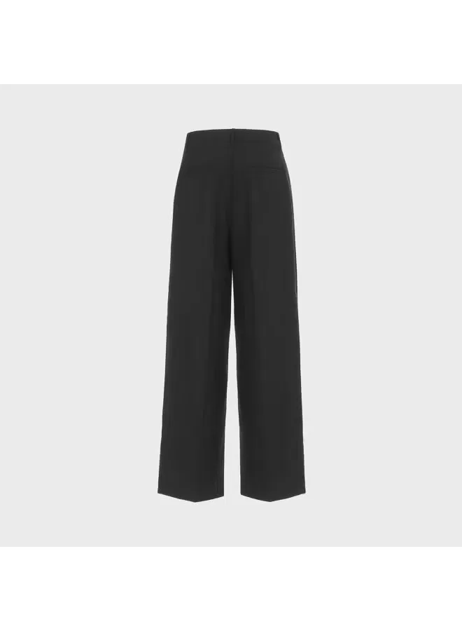 Брюки прямые на молнии с минималистичным дизайном Zara, черный — фото 3