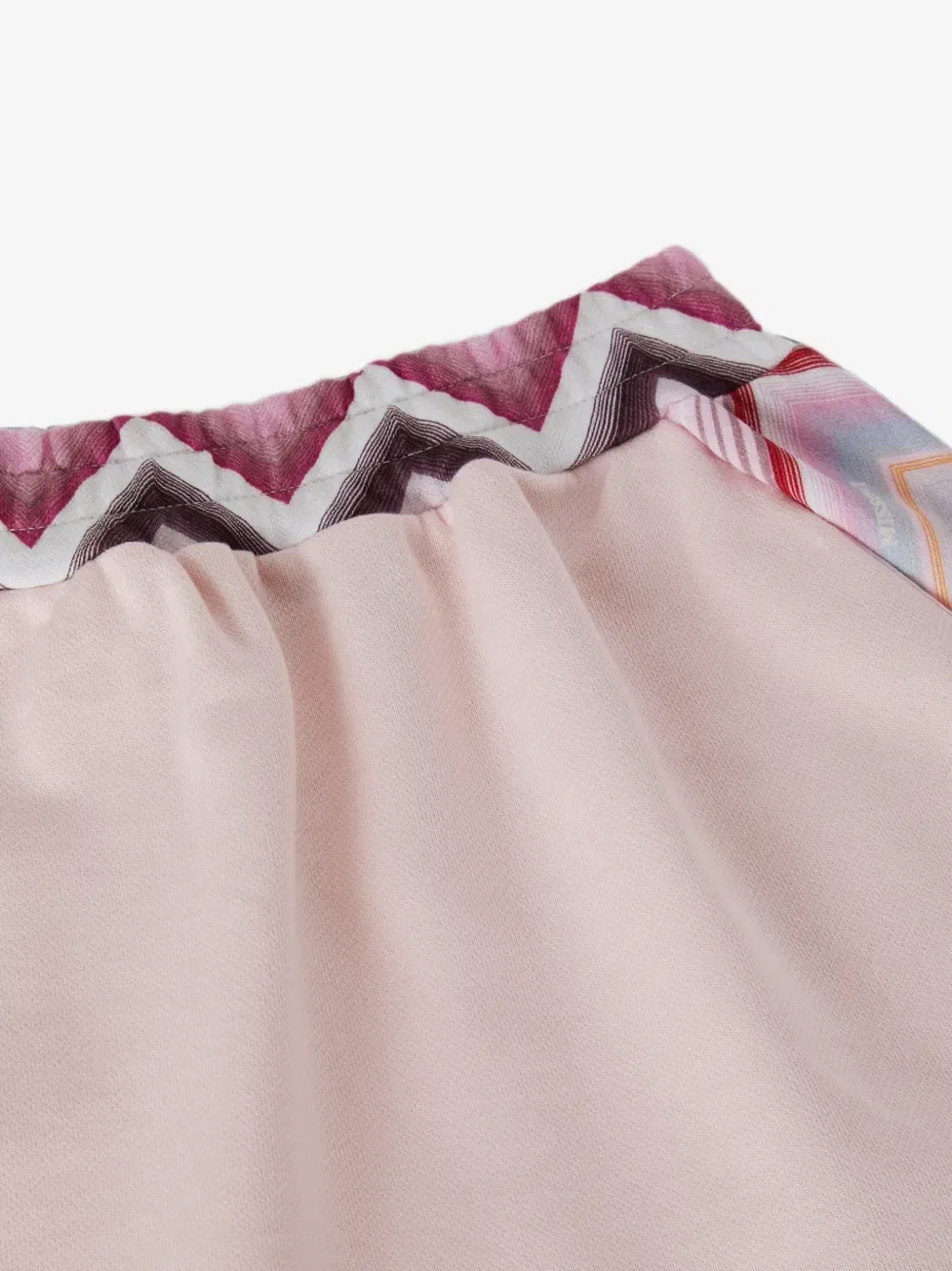 Юбка с принтом в виде зигзага на резинке Missoni Kids, розовый — фото 3