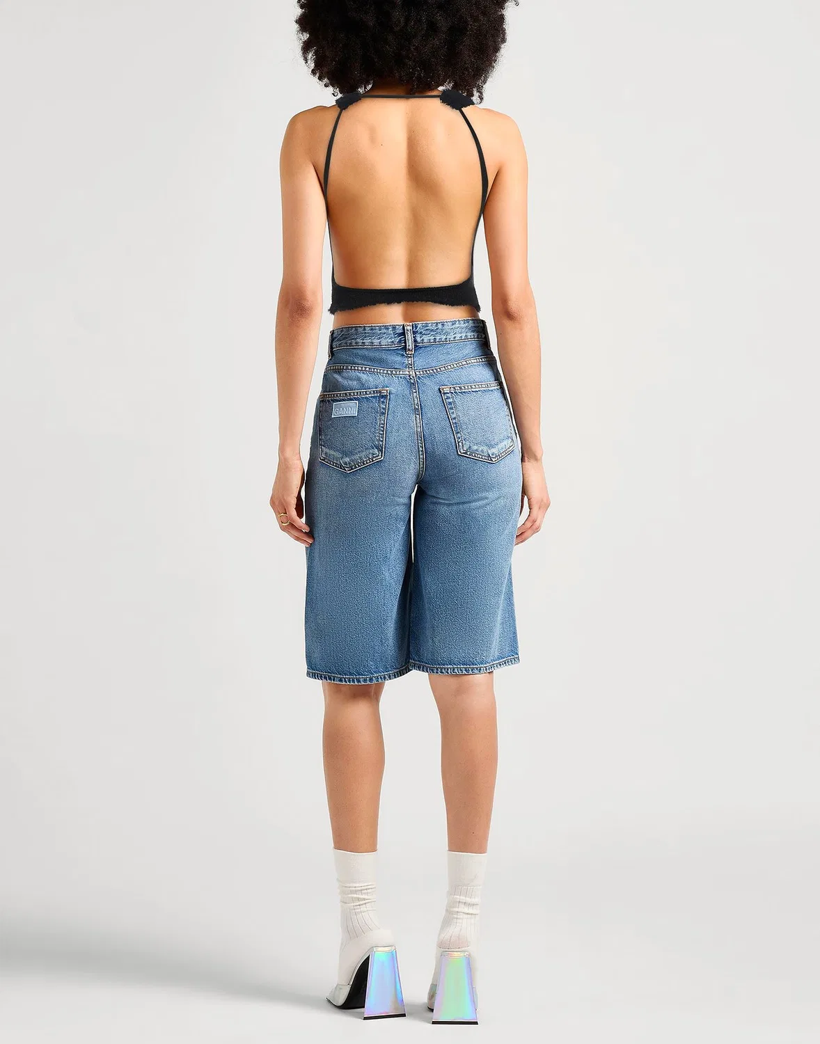 Женский топ из тонкого трикотажа Jacquemus, черный — фото 3