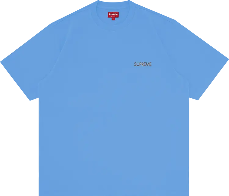 

Футболка Supreme Washed Capital Short-Sleeve Top 'Blue', синий