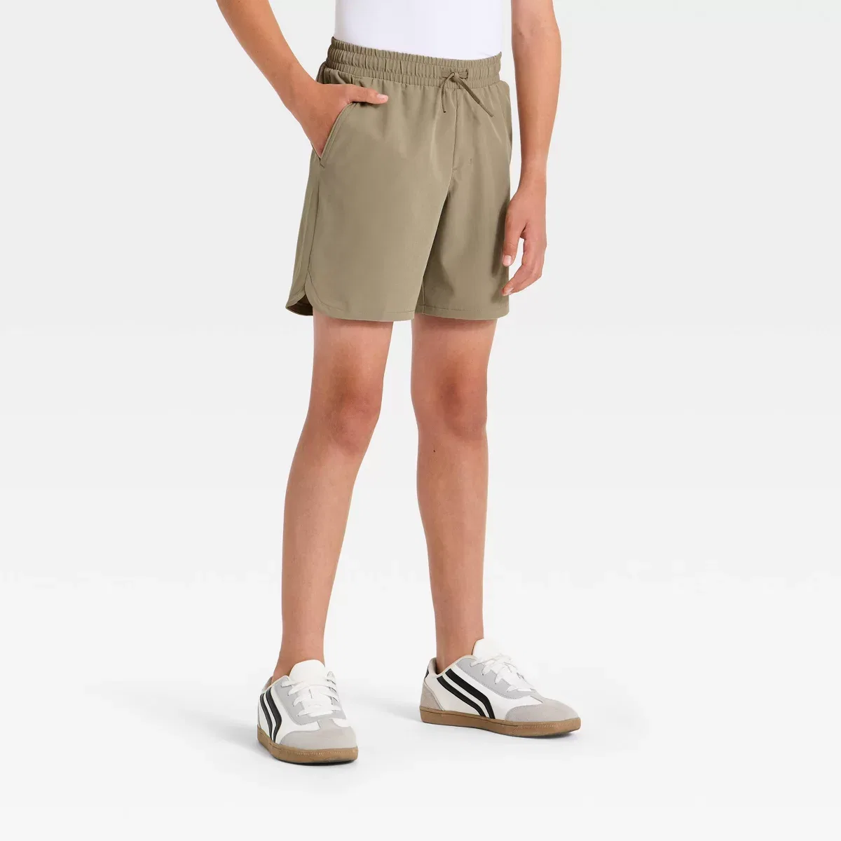 Детские шорты для мальчиков легкие с принтом Hybrid Shorts KIDS PERFORMANCE, Light Taupe