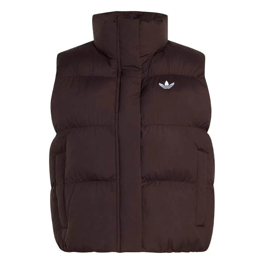Жилет ADIDAS ORIGINALS 'REGULAR PADDED' темно-коричневого цвета