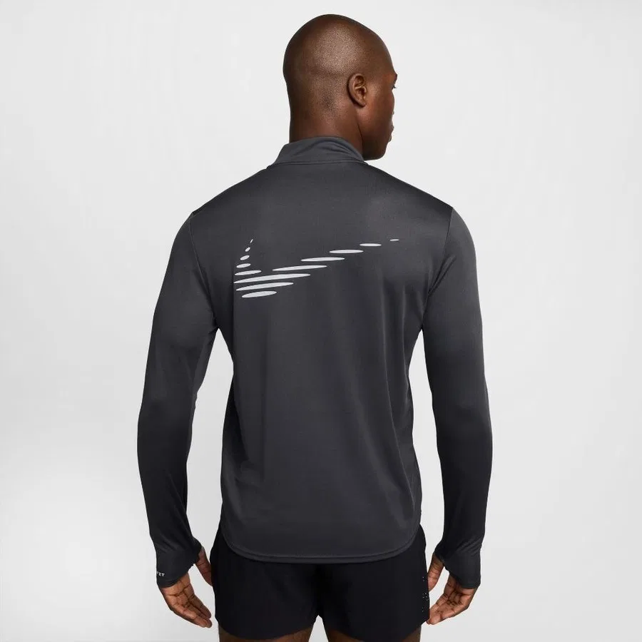 Мужская беговая куртка с полузамком Dri-FIT Pacer Flash, Nike, Дымчатый — фото 3