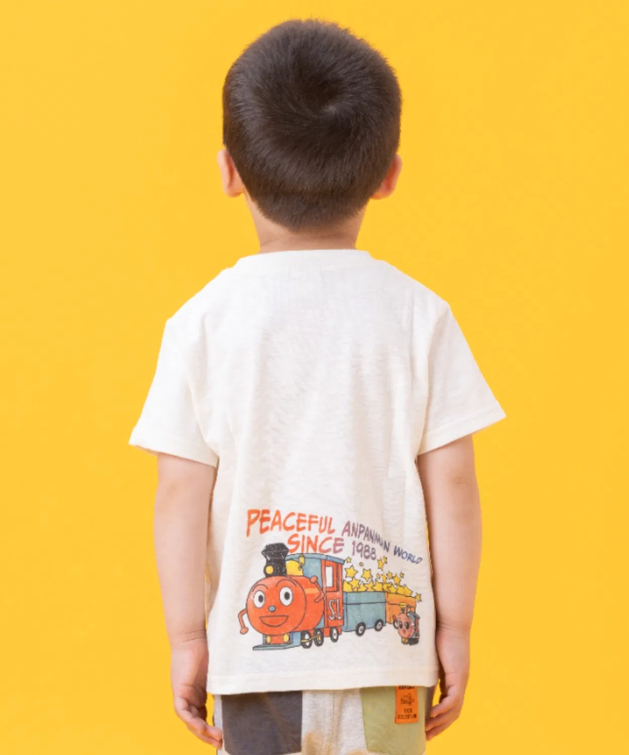 Детская футболка с принтом Vintage-like Friends T-Shirt ANPANMAN KIDS COLLECTION, Ivory — фото 4