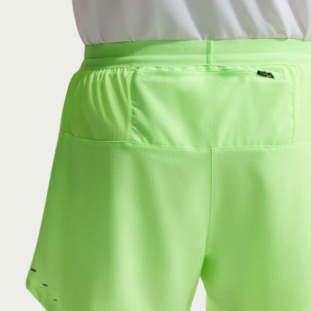 Мужские шорты для бега Dri-Fit Stride 2-in-1 5in Short Nike, Lime Blast/Reflective Silv — фото 2