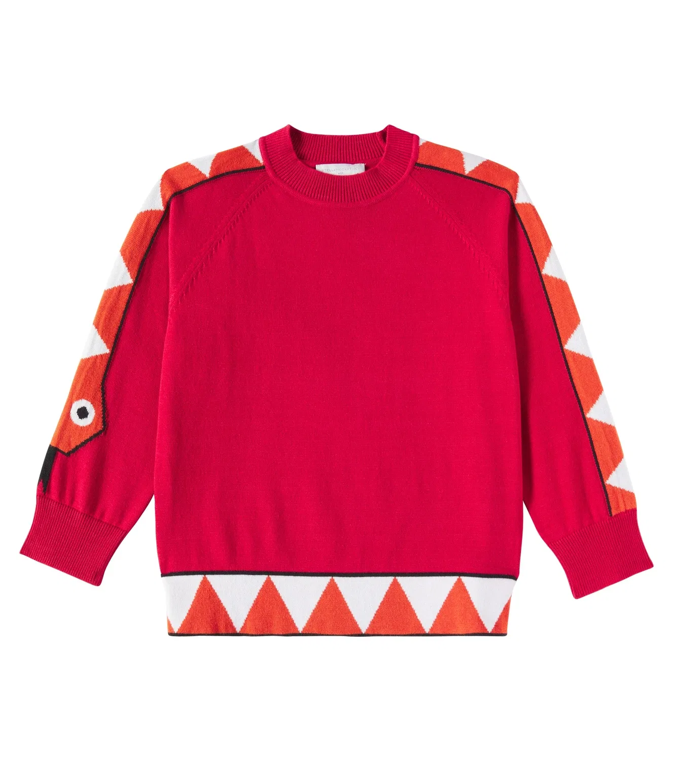 Свитшот хлопковый Stella Mccartney Kids, красный